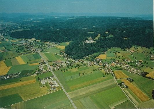 Cartoline postali: WIKON LU Flugaufnahme – Nuovo (secondo la descrizione) da Jona venduto da philajona