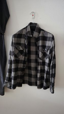 Dickies Karohemd grau/schwarz Grösse M guter Zustand