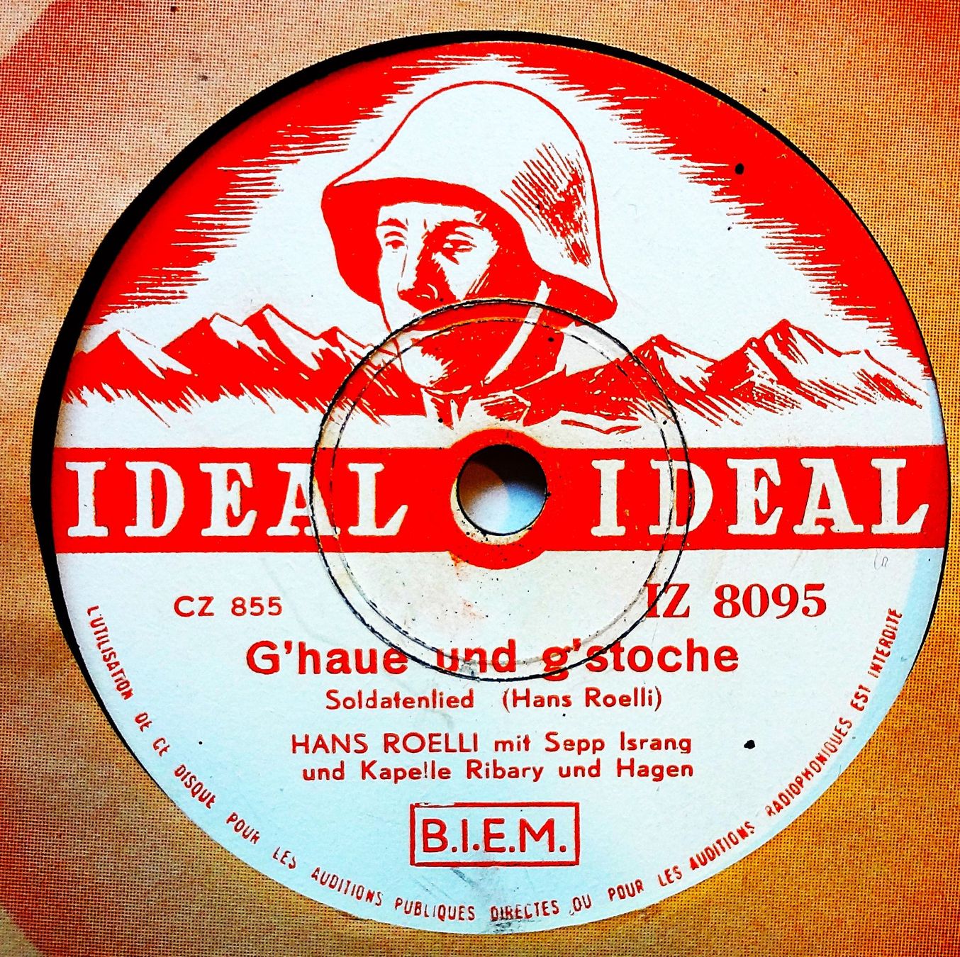 Dischi in vinile: Schöne Erinnerungs Schellackplatte aus dem 2. Weltkrieg – Usato da Hemishofen venduto da Phonomandy 2