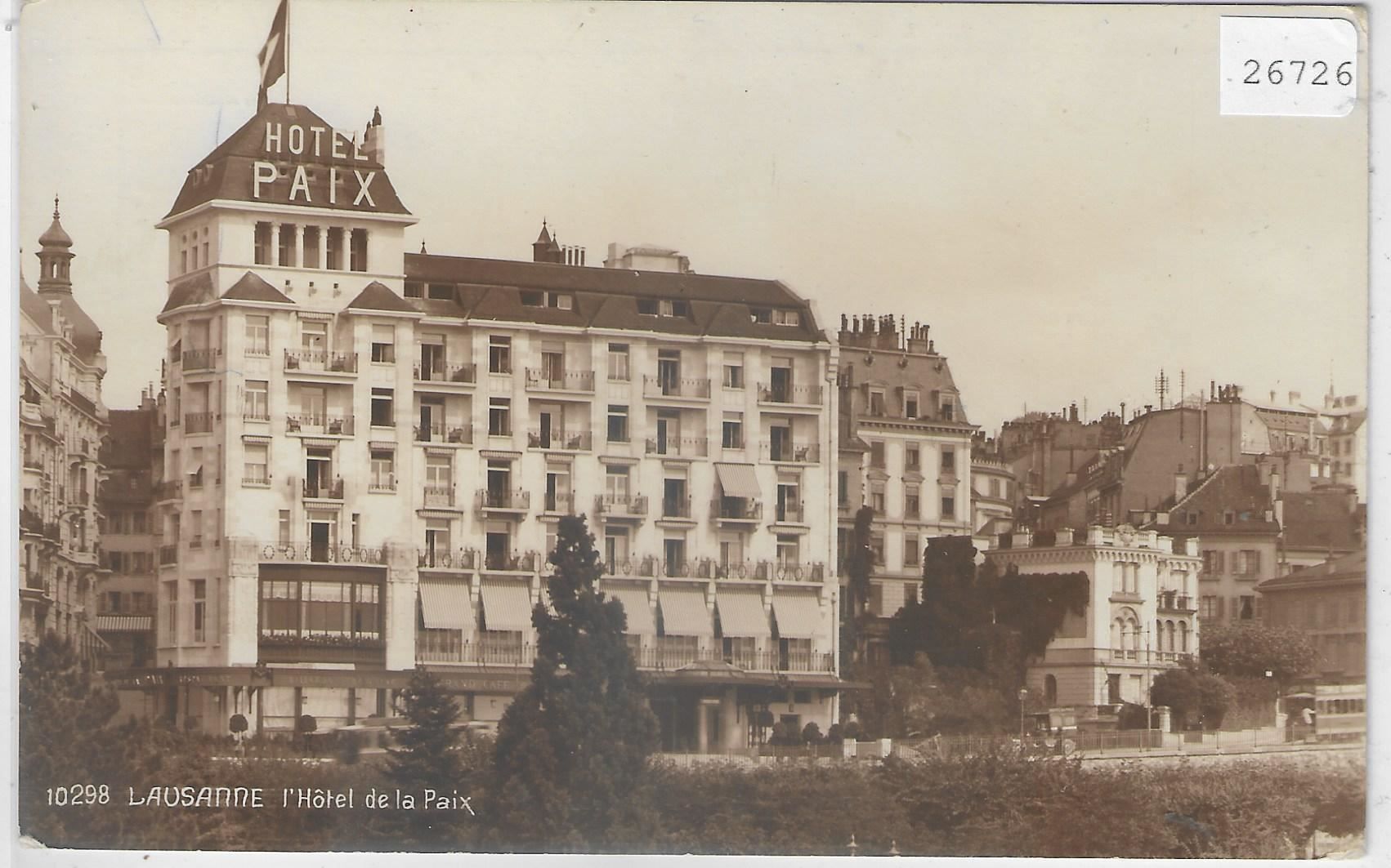 Ansichtskarten: Lausanne - Hotel Paix – Gebraucht aus Ettingen von Kartenplanet