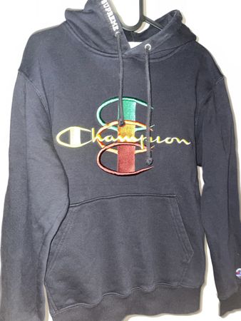 Supreme x Champion Hoodie Gr. S (48) Schwarz