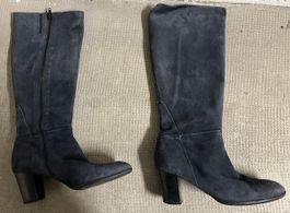 Bottes en daim (bleu)