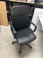 Bürostuhl schwarz Kunstleder Stoff gebraucht