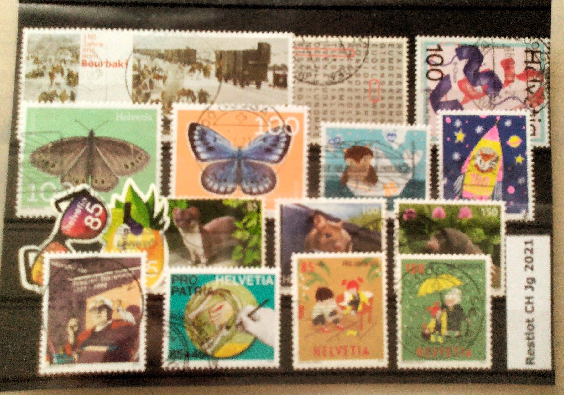 Alle Briefmarken: Restlot CH Jg2021 – Gebraucht aus Brüttisellen von goldtaler