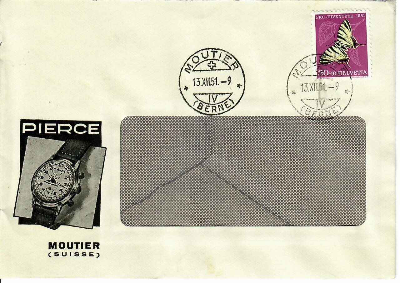 Tous les timbres: Brief, Pierce Moutier 1951 – D'occasion à Hochdorf par Ziegel-16