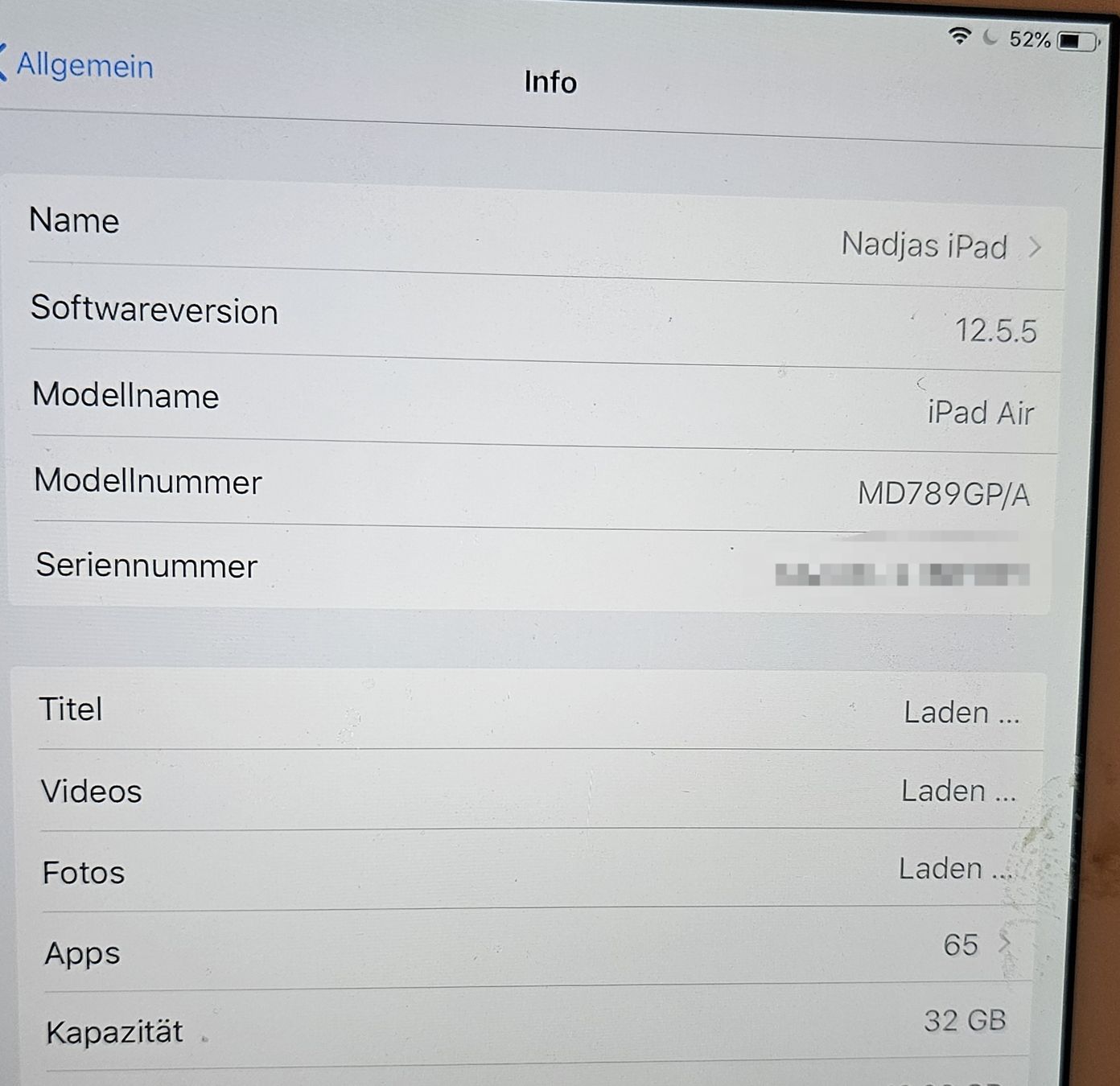 Apple Tablet PC: iPad Air 32 GB  – Defekt aus Biel/Bienne von Ayana2010 3