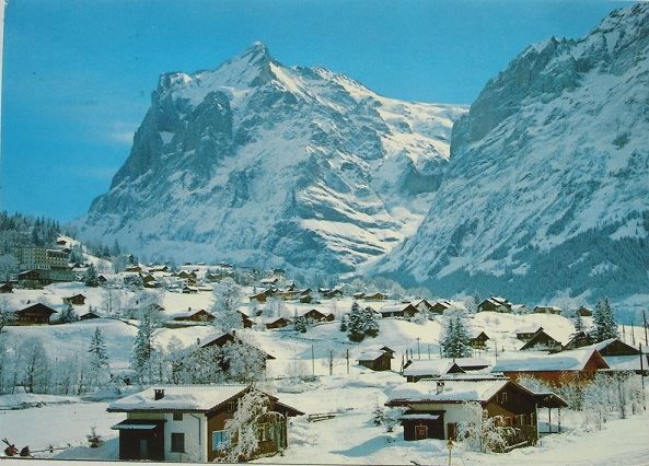 Ansichtskarten: GRINDELWALD-GRUND im Winter – Gebraucht aus Jona von philajona