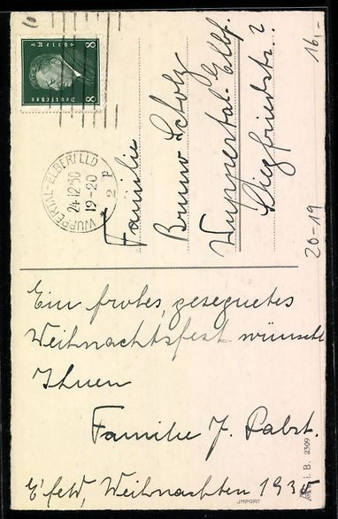 Cartoline postali: Weihnachtsmann mit Tannenzweig und Holzp – Usato da Berlin venduto da bartko-reher 1