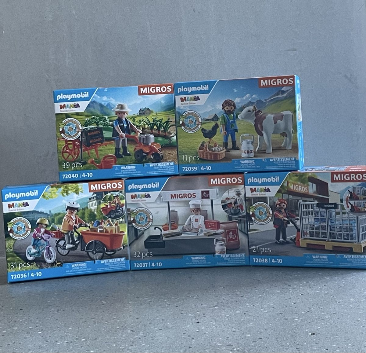Playmobil Spielzeuge: Migros Mania Playmobil 5er Set – Neu und originalverpackt aus Zürich von massi38