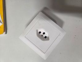 AP Steckdose T23 Hager Typ23 weiss