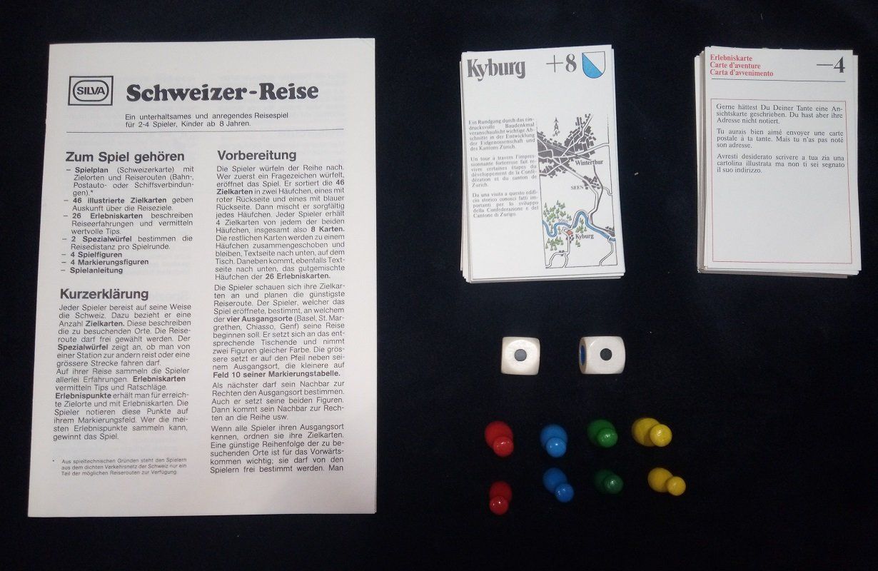 Spiele: Schweizer-Reise Gesellschaftsspiel SILVA Vintage 1979 – Gebraucht aus Werdenberg von EXA-Secondhand 2