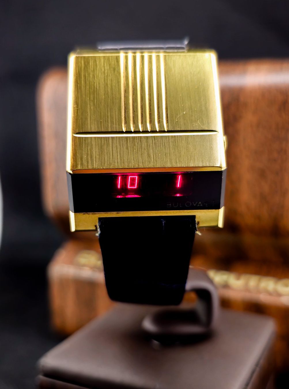 Bulova Orologi: Bulova Computron LED Vintage-Uhr mit Verpackung – Usato da Lugano venduto da R.Riccardo 2