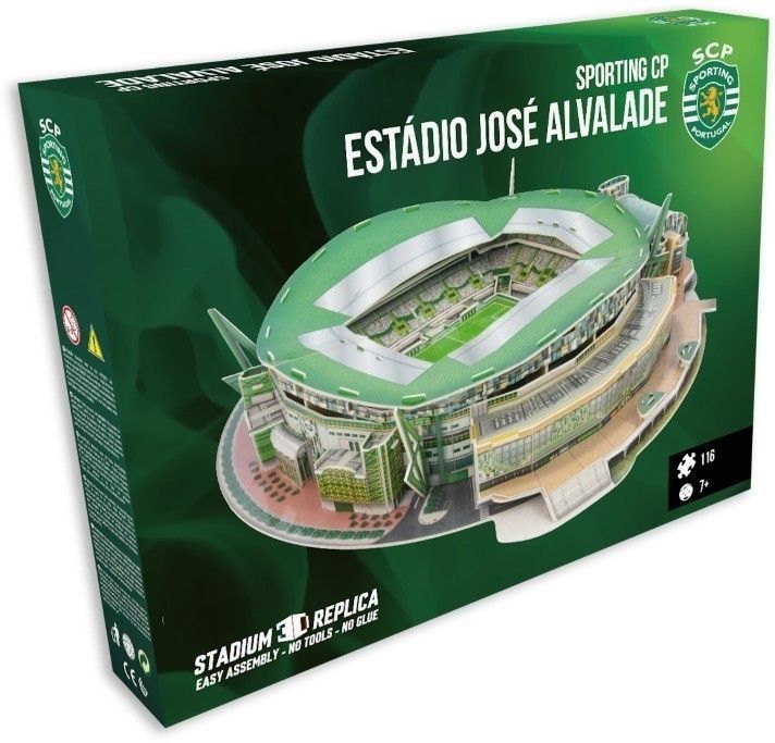 Puzzle: Sporting Lisboa 3D Stadion Puzzle – Nuovo e nell'imballaggio originale da Wil SG venduto da Football-Legends 2