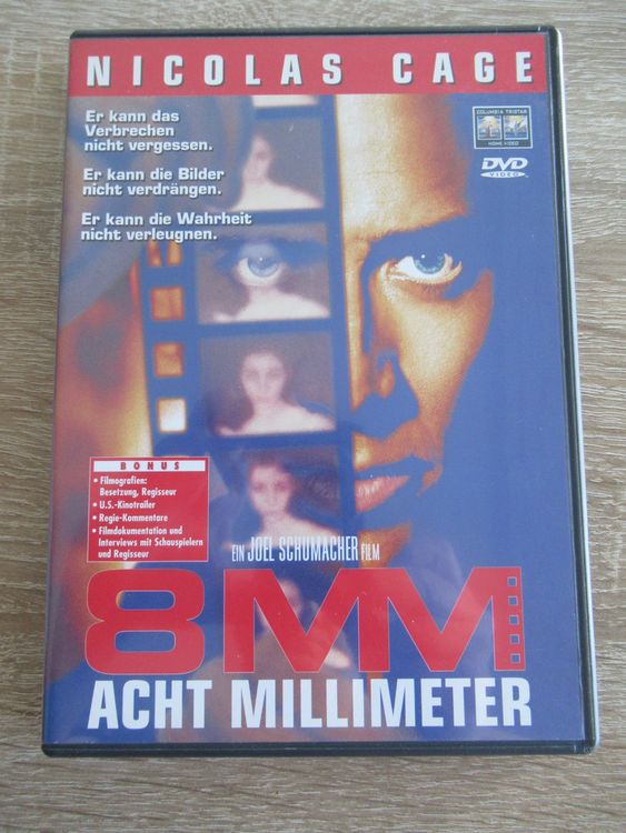 8mm - Acht Millimeter (Nicolas Cage) Uncut DVD deutsch | Kaufen auf Ricardo