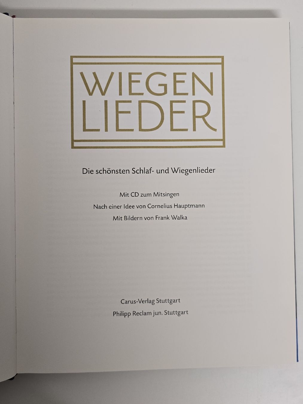 Libri: Liederbuch die schönsten Wiegenlieder mit CD wunderschön – Usato da Teufenthal AG venduto da thuzsu 1