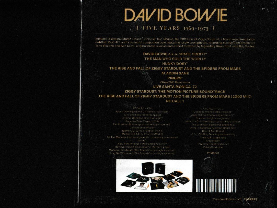 CD: David Bowie - Five Years Box – Nuovo e nell'imballaggio originale da Chur venduto da zowie72 1