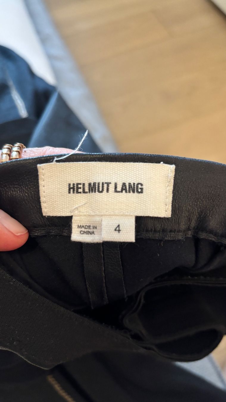 Helmut Lang Pantaloni: Helmut Lang Leder Hose – Usato da Uitikon Waldegg venduto da Thefateofophelia 2