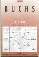 Swisstopo-Karte 1:25'000 1135 Buchs