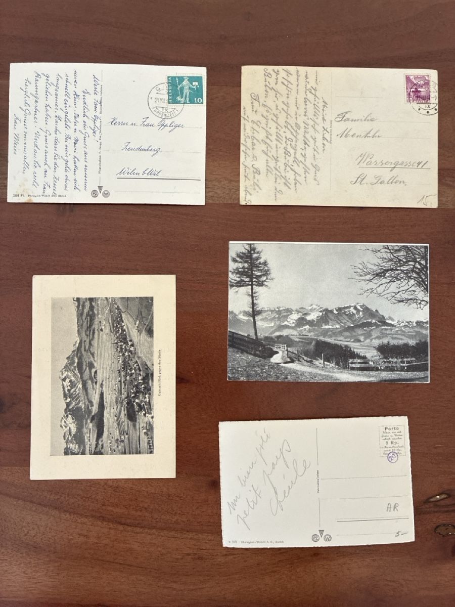 Cartoline postali: 10 Ansichtskarten Schweiz von Gais AP.  A – Usato da Oftringen venduto da Cla.vD.74 3