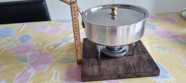 Topf mit Heizgerät (z.B. für Fleisch-Fondue)
