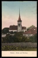 AK Kerzers, Kirche und Pfarrhaus