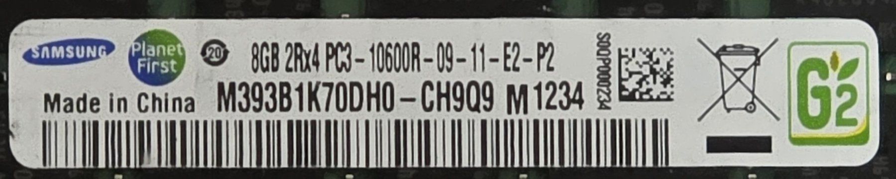 Samsung Memoria / RAM: Samsung 8GB RAM-Arbeitsspeicher – Usato da Mels venduto da Zeppelin08 2