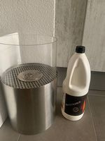 Cheminée de table à l'éthanol en acier inoxydable