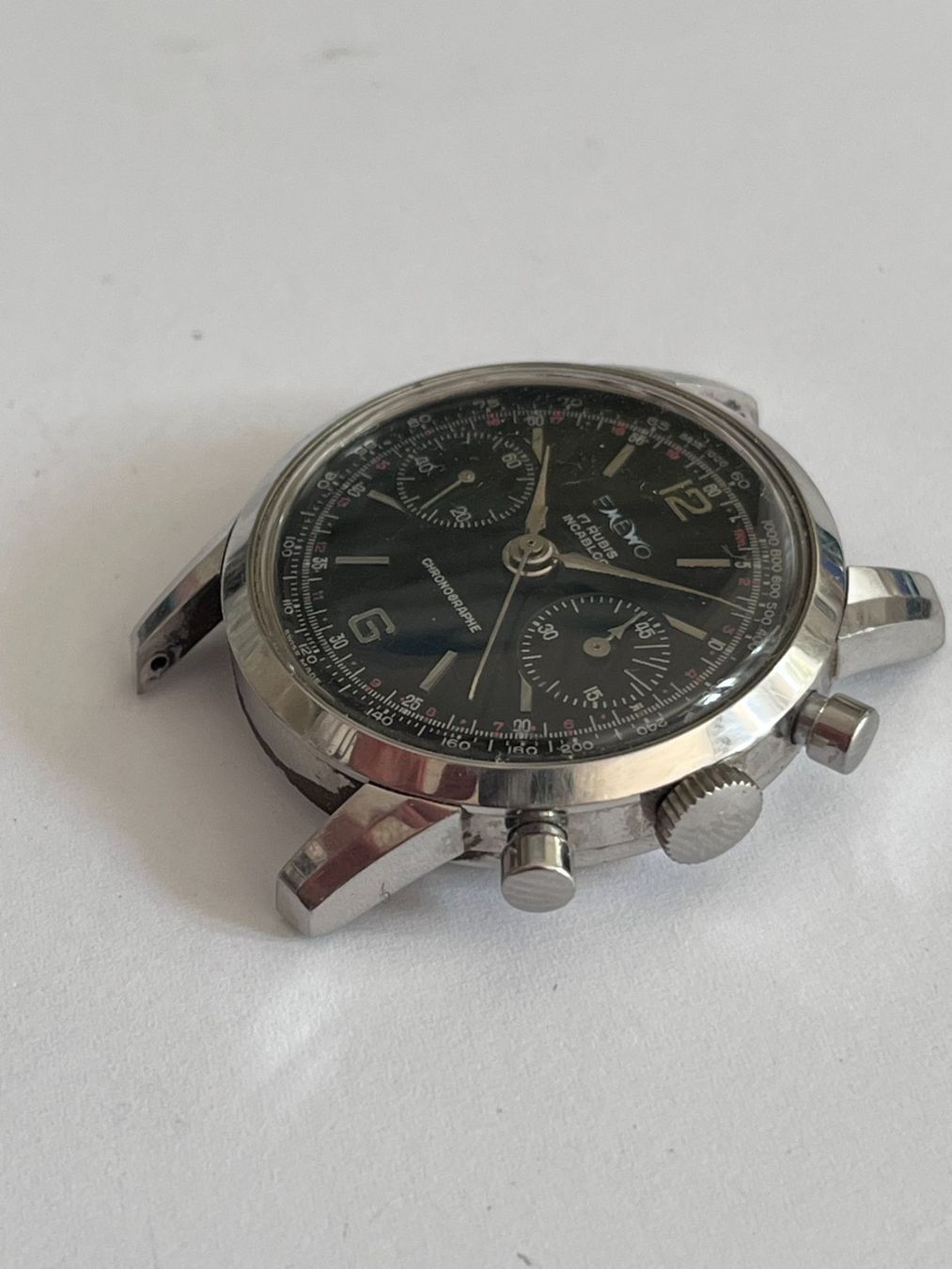 Uhren: Emewo Chronograph Vintage – Gebraucht aus Worblaufen von chronyves 7