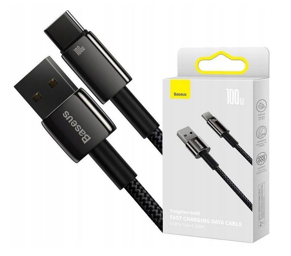Baseus Cavi: Baseus Kabel USB A >> USB C - Tungsten Gold - für Android – Nuovo (secondo la descrizione) da Richterswil venduto da tom_rd6y 3