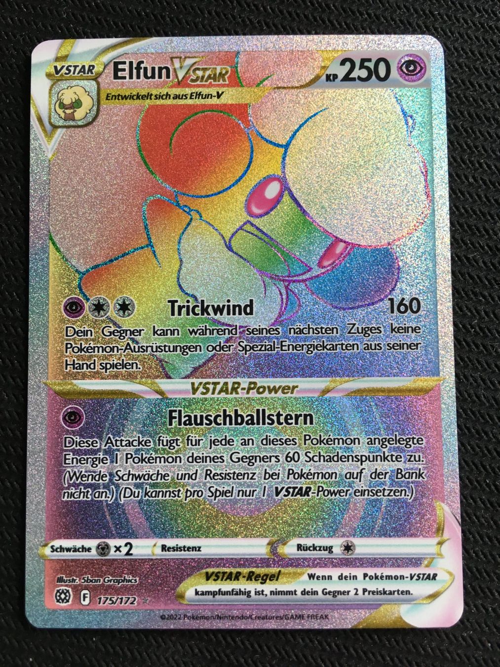 Pokémon Carte collezionabili: 175 Elfun Vstar - Pokémon - Strahlende Sterne - DE – Nuovo (secondo la descrizione) da St.Gallen venduto da Punktchen01