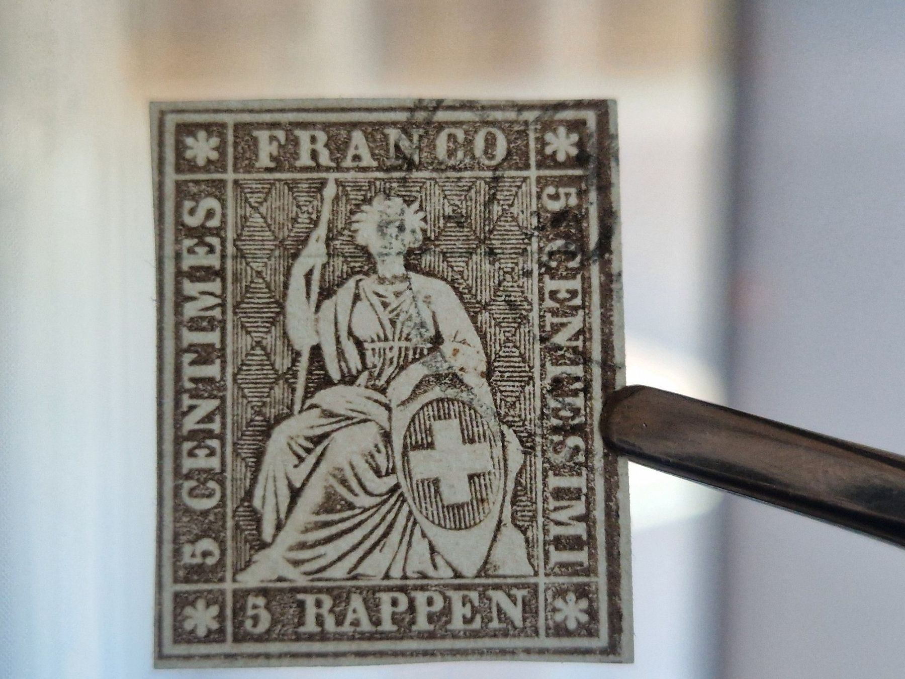 Tutti i francobolli: Strubel 22G, schönes Stück, ab 1.- – Usato da Burgdorf venduto da Glossy01 4