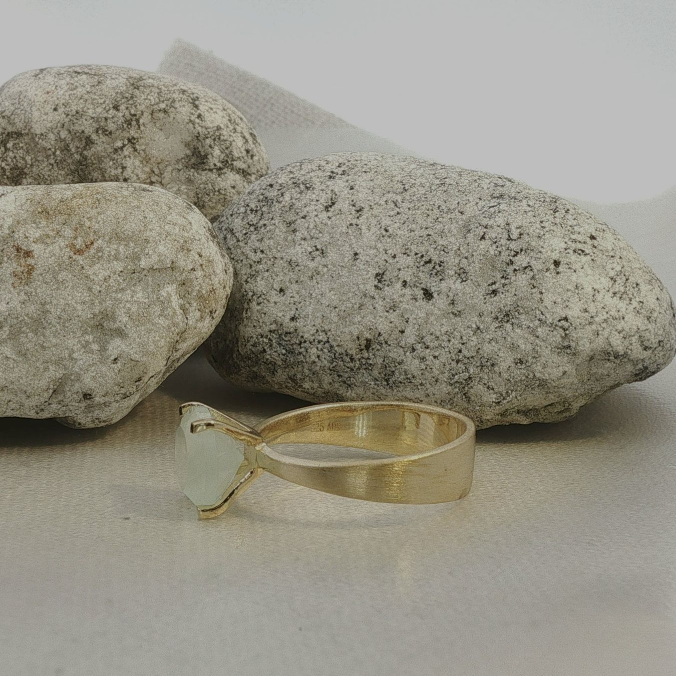 Olga Ribler Ringe: Prehnit Ring Silber Unikat 62 – Neu (gemäss Beschreibung) aus Luzern von Schmuckoutlet 3