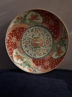 Asiatische Wandteller, Keramik, Handbemalt, Top Zustand