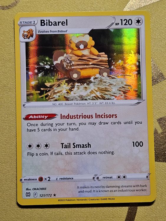 rare cards from brilliant stars Pokemon Bibarel 121/172 & Bidoof 120/172 – TCG Cards ( RARE, Near Mint) Brilliant Stars Pokemon POKEMON BRILLIANT STARS x133 COMPLETE