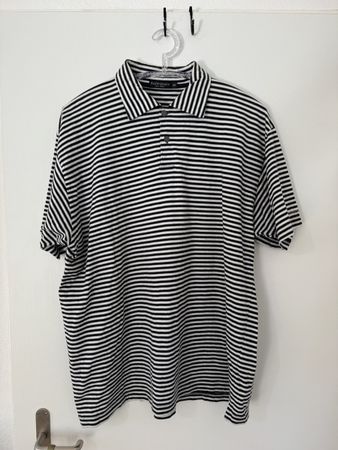YSL Yves Saint Laurent Polo schwarz weiss Grösse XXL