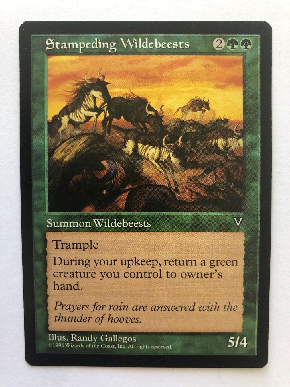 Karten: MTG - Stampeding Wildebeests – Gebraucht aus Zürich von T_H_O_M_A_S