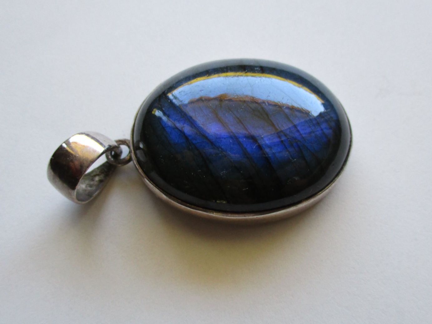 Ciondoli: Pendentif Labradorite Bleu Argent 925 – Usato da La Sarraz venduto da vic_v6kz 2