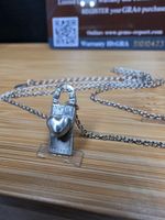 Collier argent avec diamant de moissanite certifié GRA