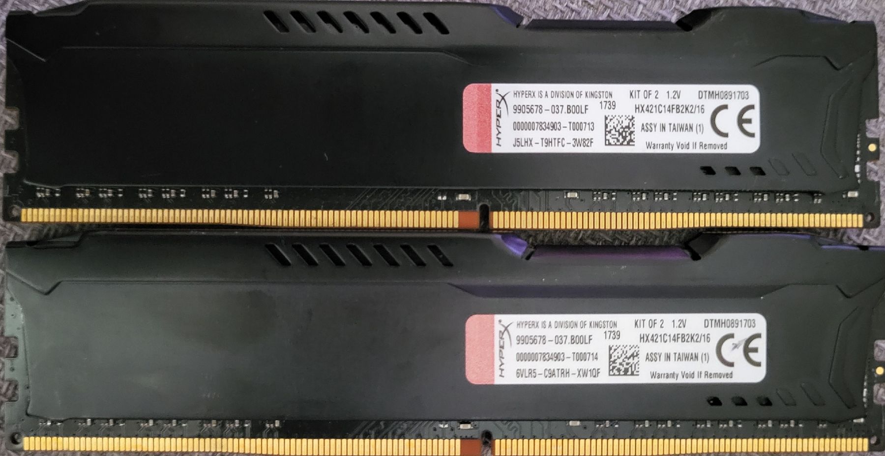 Hyperx Memoria / RAM: 2×HyperX HX421C14FB2K2/16 RAM Kit 1.2V DDR4 – Usato da Zürich venduto da Gulbi1919