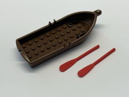 1 Stück /Lego Boot Braun mit Ruder.
