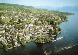 MÄNNEDORF am Zürichsee - Flugaufnahme 1982