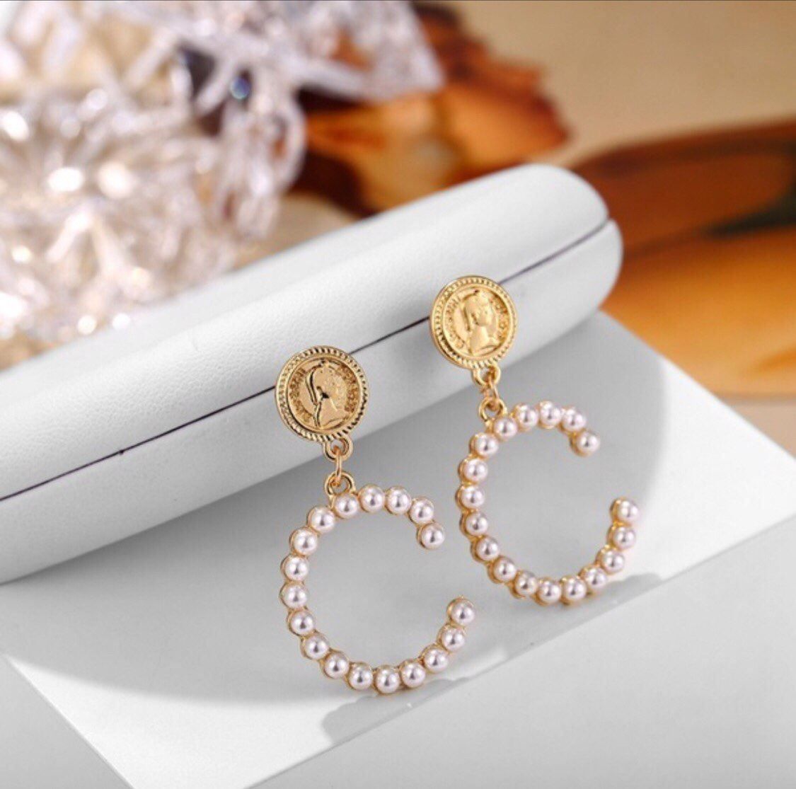 Orecchini pendenti & Orecchini a lobo: Sehr schöne romantische Ohrringe – Nuovo (secondo la descrizione) da Winkel venduto da Glamour4You
