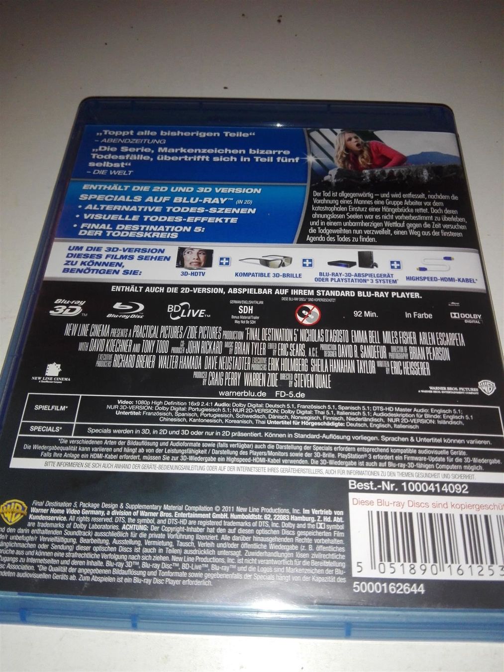 Alle DVDs: Final Destination (5)                > 2D + 3D Version < – Gebraucht aus St.Galllen von  4