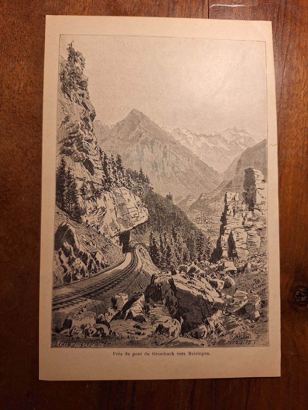 Stiche: DU PONT DE GROSBACH VERS MEIRINGEN – Gebraucht aus Bevaix von bohrap 2