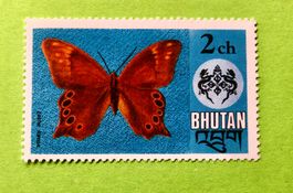 BRIEFMARKEN AUS  Bhutan Schmetterlinge  UNGESTEMPELT  