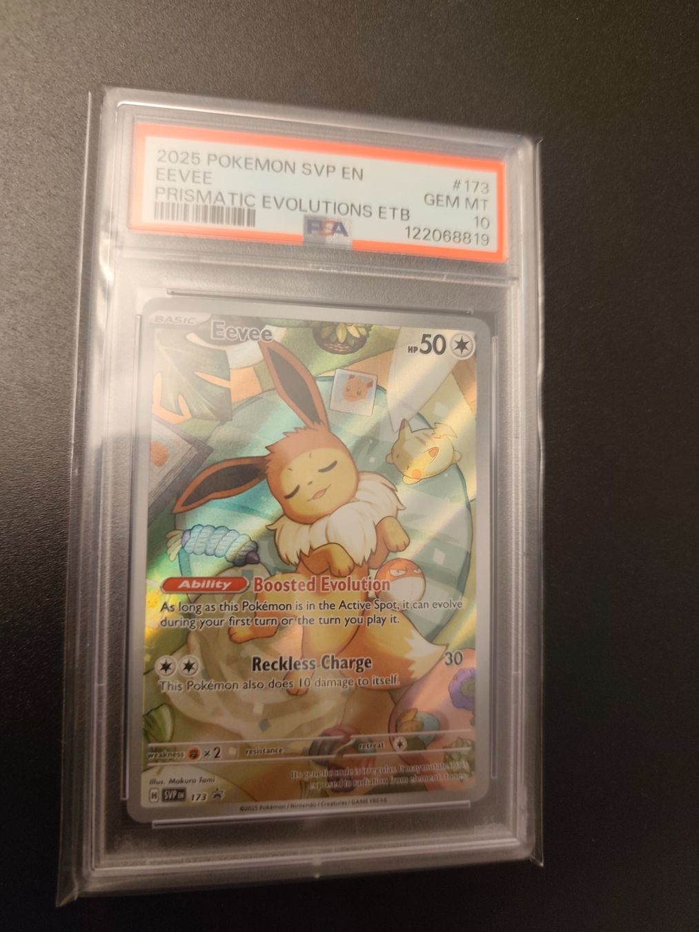 Pokémon Carte collezionabili: Pokemon Eevee SVP EN Prismatic Evolutions PSA 10 – Usato da Kriens venduto da zerox02
