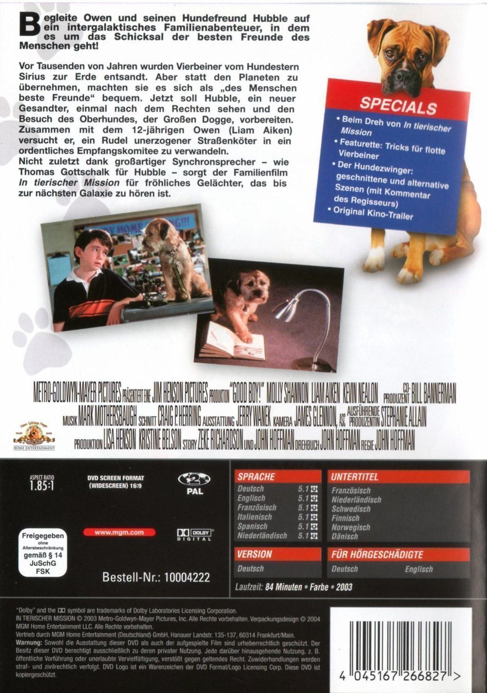 Tutti i DVDs: In Tierischer Mission – Usato da Abtwil SG venduto da 80638 1