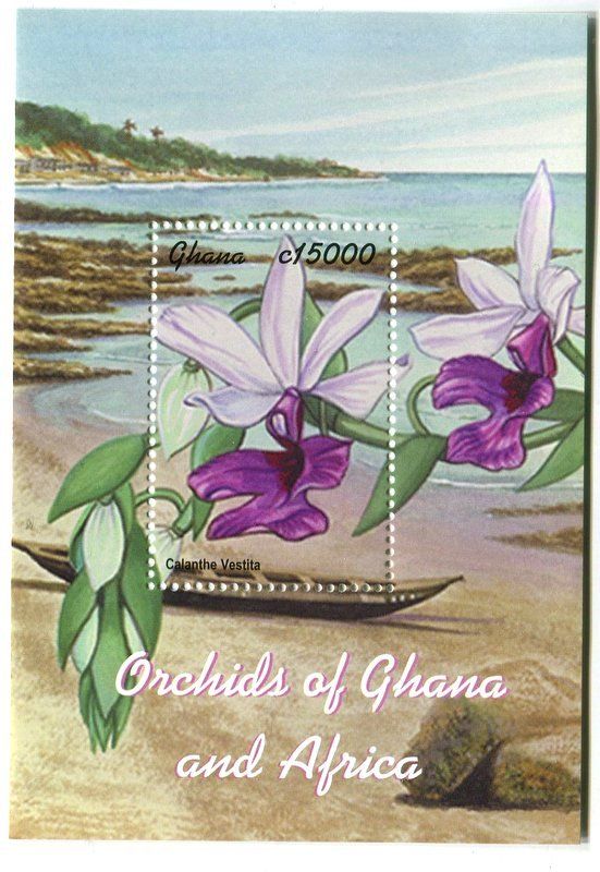 Alle Briefmarken: Block "Orchideen". Ghana – Neu und originalverpackt aus Basel von Butsch5