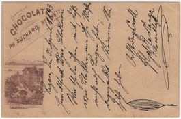 SUCHARD Postkarte - verwendet von LUZERN nach SOLOTHURN
