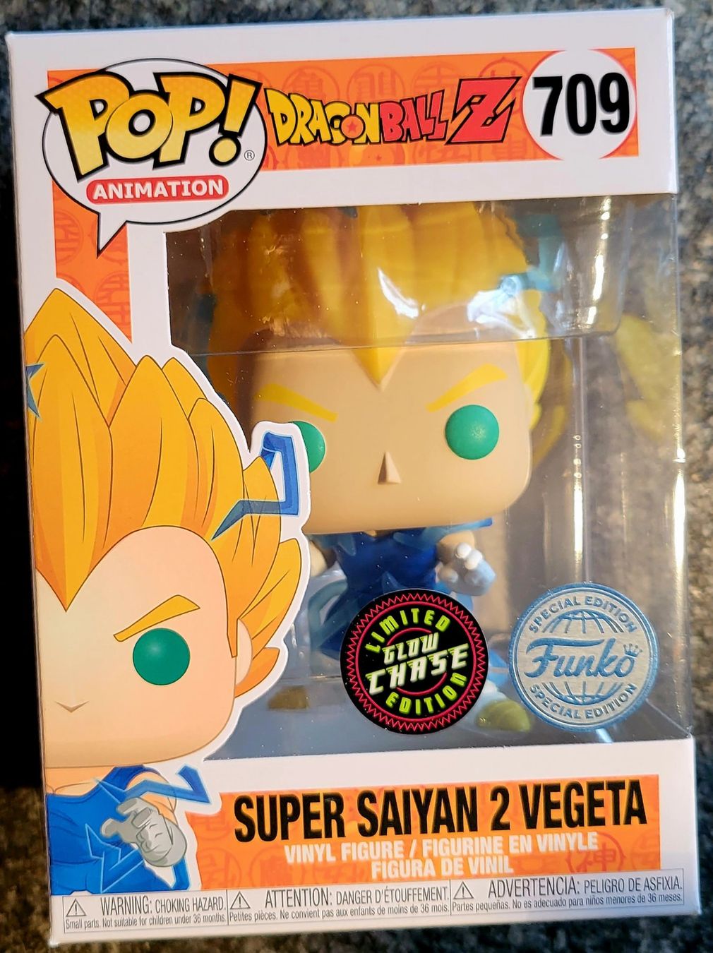 Funko Statuette: Funko Pop DBZ  Super Saiyan 2 Vegeta  CHASE – Nuovo e nell'imballaggio originale da Montet (Glâne) venduto da KOADA